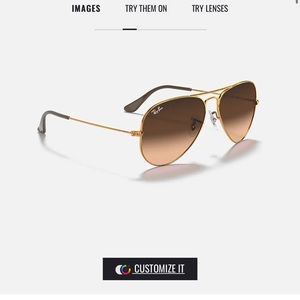 Ray-ban light bronze and pink sunglasses